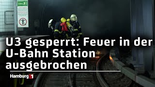 Feuer in der UBahn Station Strecke gesperrt [upl. by Zielsdorf]