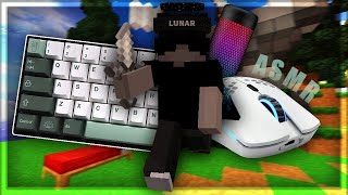 Keyboard  Mouse Sounds ASMR  Sweaty Hypixel Bedwars [upl. by Nolahs]