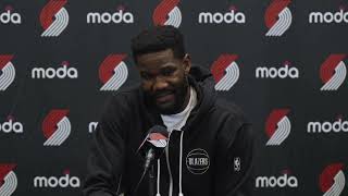 Deandre Ayton End of Season Interview  20232024  Portland Trail Blazers [upl. by Yolane]