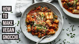 How To Make Vegan Gnocchi  EASY VEGAN DINNER RECIPE [upl. by Eizeerb]