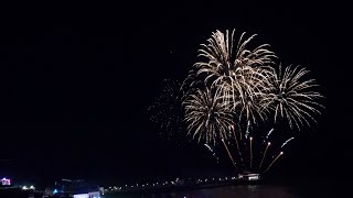 Worthing Lions Festival Fireworks 2023  4K Drone [upl. by Crista743]