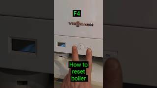 Viessmann Vitodens 050W F4 Resetting boiler [upl. by Atem]