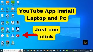 How to install YouTube App on Laptop or Pc [upl. by Fineman]