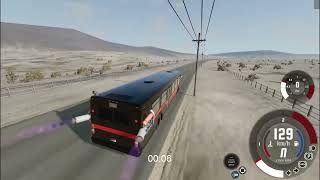 Nissan GTR VS a Bus With Rocket Jets  BeamNG Drive [upl. by Latihs]