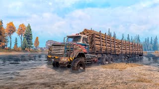 Best Double Trailer Offroad Truck ROYAL BM17 In SnowRunner Season 14 [upl. by Nidia]