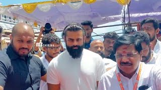 Sai Dharam Tej Visits Vijayawada Indrakeeladri Temple  MS Talkies [upl. by Ortiz]