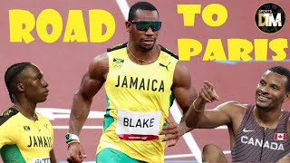 Yohan Blake VS Andre DeGrasse Forte OUT  Mens 100m  Rabat Diamond League 2024  Jamaica DTM [upl. by Twila]