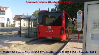 RVO Bus Linie 9655  Weilheim  Seeshaupt  Penzberg  092023 [upl. by Gnni]