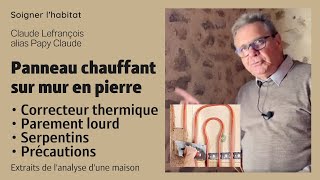 Chauffage par panneau rayonnant sur correcteur thermique et à effusivité correcte [upl. by Swen]