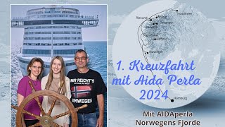 Aidaperla Vlog  2024  Norwegens Fjorde ab Hamburg  Anreisetag  Bar Karte  4K [upl. by Parsaye]