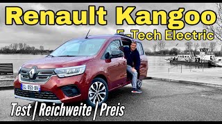 Renault Kangoo ETech Electric Was kann der Hochdachkombi mit Elektroantrieb Test  Review  2023 [upl. by Simson]