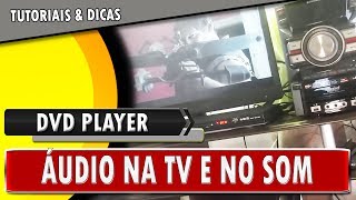 🔸 DVD Player  Conectar para sair áudio no SOM e na TV  Aparelhos com conexões RCA [upl. by Wye]