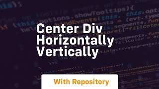 center div horizontally vertically [upl. by Beulah]