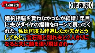 婚約指輪を貰わなかったが結婚1年目に夫がダイヤの指輪をローンで買ってくれた【AKITA 2ch】 [upl. by Sauls]