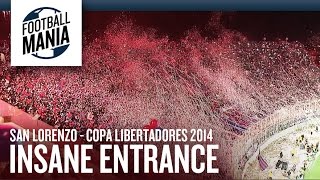 San Lorenzo Insane Entrance Copa Libertadores 2014 Final [upl. by Coulombe324]