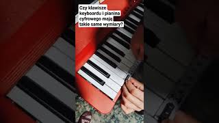 Pianino vs keyboard  wymiary klawiszy Szykuje się szok🤯 [upl. by Yrollam]