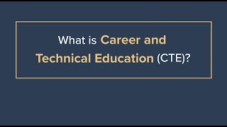 What is Career and Technical Education CTE REL Midwest [upl. by Ashbey]