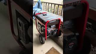 LOT 5007 TROYBILT 5500 WATT GENERATOR WITH 8550 STARTING WATTS [upl. by Seraphim]