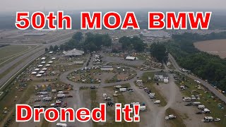 50th annual BMW motorcycle rally Doswell Virginia 2023 drone footage [upl. by Oicirbaf498]