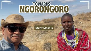 Road to Ngorongoro  Meeting Masai people [upl. by Bolte]