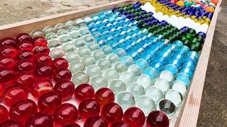 Welcome to Marble Run Live ☆ Handmade wooden rain gutter slope amp colorful balls ASMR [upl. by Herman893]