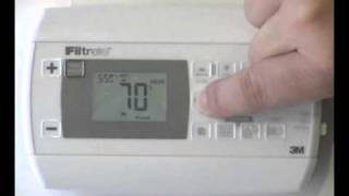 How to program the Filtrete 3M22 thermostat [upl. by Eillac]