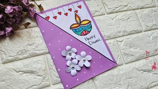 diwali card making ideas • Diwali card making compitition Easy • diwali greeting card [upl. by Aiekam]