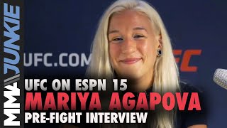 Mariya Agapova hopes to elevate prospect status  UFC on ESPN 15 prefight interview [upl. by Avirt]