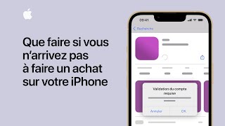 Que faire si vous n’arrivez pas à faire un achat sur votre iPhone  Assistance Apple [upl. by Arel550]