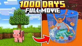 I Survived 1000 Days in Minecraft Hardcore FULL MOVIE [upl. by Starinsky]