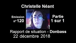 Christelle Néant  Donbass SitRep n°120  22 décembre 2018 [upl. by Odarnoc]