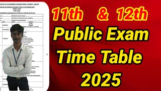 10 11 12th Public Exam Time Table 2024  Announced [upl. by Alemak]