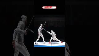 Beautiful Sabre Fencing Attack by OH Sanguk 🤺✨ fencing sports sabrefencing fencinghighlights [upl. by Nahej54]