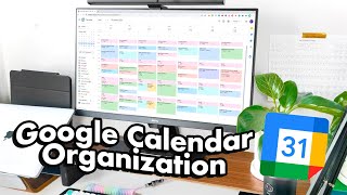 My Google Calendar System 🗓️ Student Productivity amp Time Management [upl. by Wilbert]