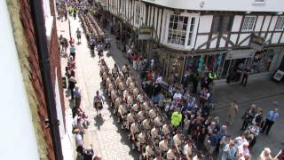 5 Scots marching into Canterbury Cathedral [upl. by Nemrac]