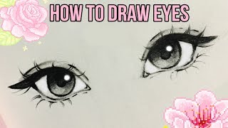 How to Draw Eyes ♡  by Christina Lorre [upl. by Harol387]