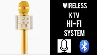 Worlds best wireless KTV microphone  WS858 unboxing amp review [upl. by Ahsiel]