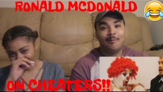 RONALD MCDONALD ON CHEATERS REACTION [upl. by Sined]