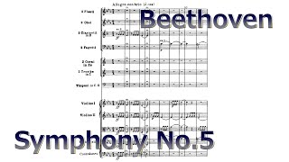 Beethoven Symphony No5【Score】Op67 C minor sheet music [upl. by Ophelia317]