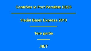 Comment communiquer avec le Port Parallèle dun PC en utilisant inpout32dll [upl. by Nilsoj602]