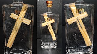 Very Simple  How To Make Cross in a Bottle [upl. by Paradies]