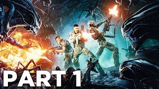 ALIENS FIRETEAM ELITE Walkthrough Gameplay Part 1  INTRO Campaign Mission 1 [upl. by Demy190]