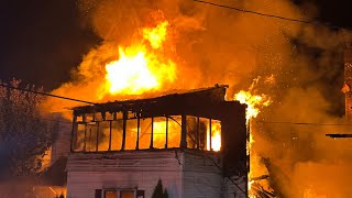 LiveStreamed Tuesday Morning 2alarm House Fire in Slatington PA [upl. by Hut]