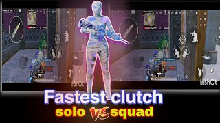 BGMI SOLO VS SQUAD REFLEX CLUTCH  FASTEST QUICK CLUTCH  CAMPER FIGHT [upl. by Euqor]