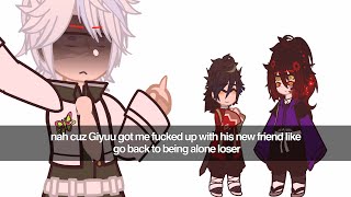 Tomioka and his friend  KNYDS x Gachaclub  Gary amp Karl ‼️  PART 2  LOUD WARNING I’m sorry😭😭 [upl. by Sandie]