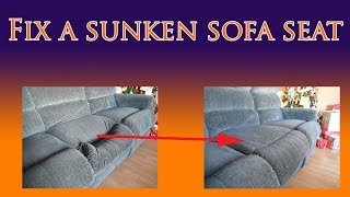 Fixing a saggy sofa cushion [upl. by Lundt202]