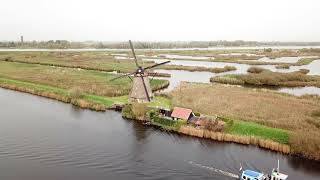 Kinderdijk Windmills by drone Dji Mavic Pro 4K [upl. by Glynn]