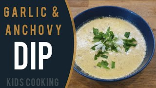 Garlic and Anchovy Dip Recipe A Brilliant Dip For Bread and Vegetables  Lock Down Treat [upl. by Panther]