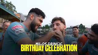 Birthday Celebration  Miloš Drinčić  Kerala Blasters [upl. by Nagirrek437]