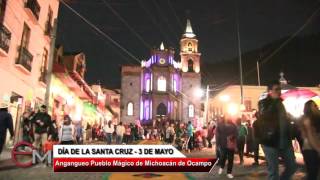 ANGANGUEO PUEBLO MÁGICO  DÍA DE LA SANTA CRUZ 2016 [upl. by Kath935]